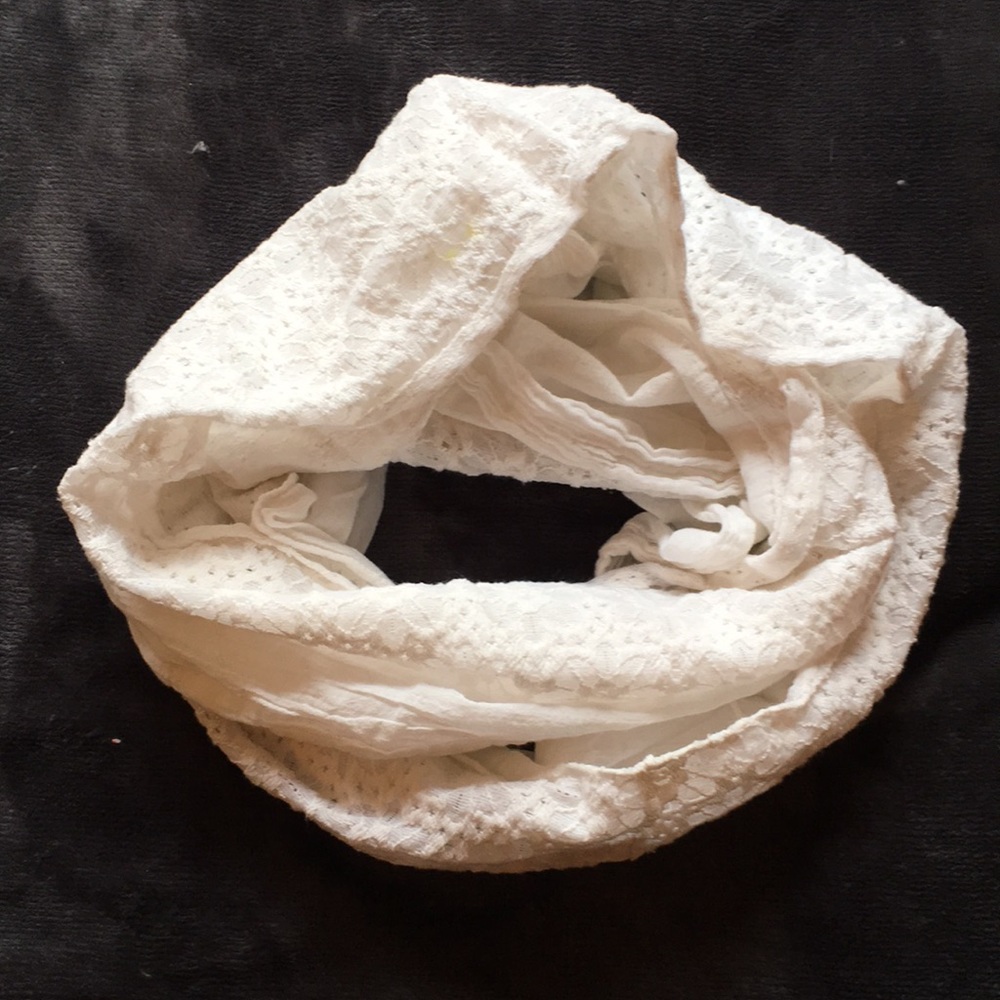 White Infinity Scarf